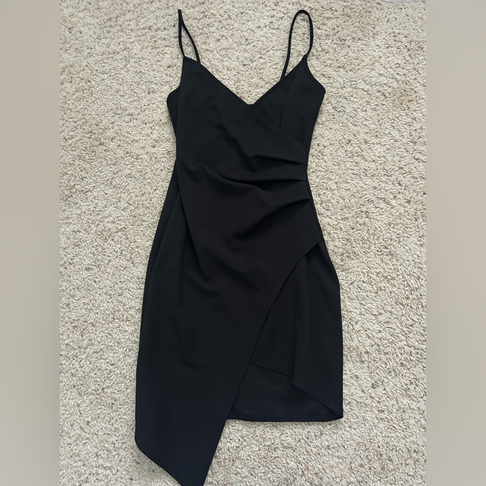 Black Asymmetrical Dress